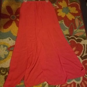 💥💣3/20Red Split Maxi Skirt